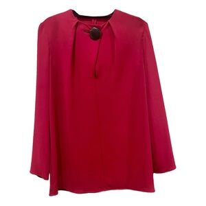 Balenciaga Silk Top Red size FR38